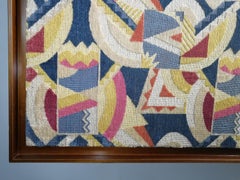 Art Deco Wool Fabric Wall Panel, Attributed to Walter Gropius, France