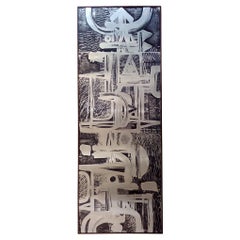 Panel mural de zinc, por Gruppo NP2 y Nerone Ceccarelli, Turín Italia, hacia 1973