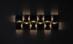 Wall Panel light in stainless steel and metal, contemporary.
