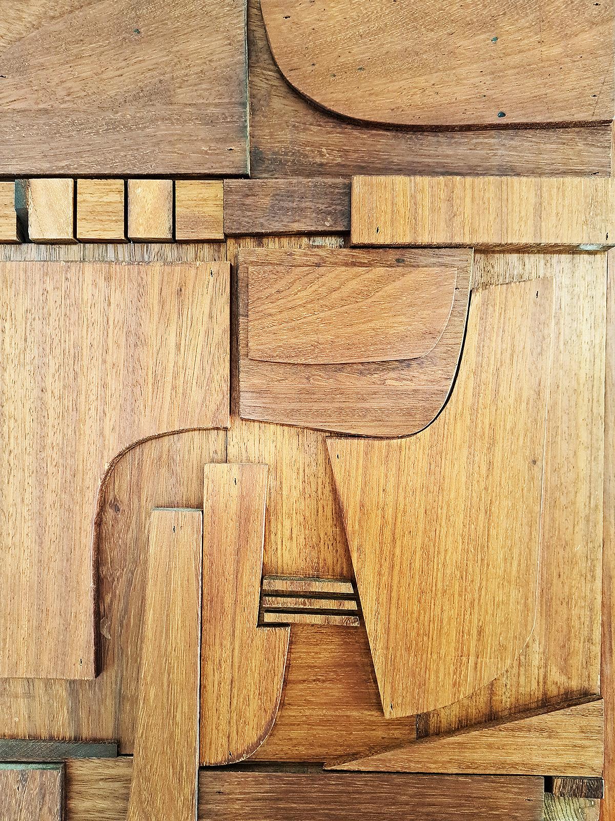 Contemporary Wall Panelling Cladding by John Alfredo Harris, Art Object Panel Sculpture Piece For Sale
