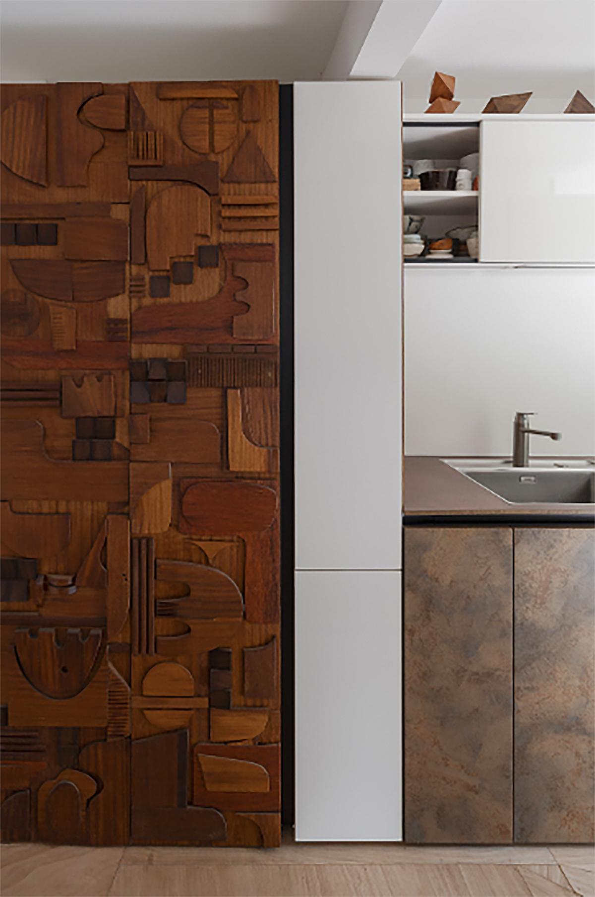 Wall Panelling Cladding by John Alfredo Harris, Art Object Panel Sculpture Piece For Sale 1