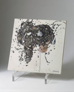 Wall Plaque Designed by Börje Skohg for Gustavsberg, Sweden, 1960s