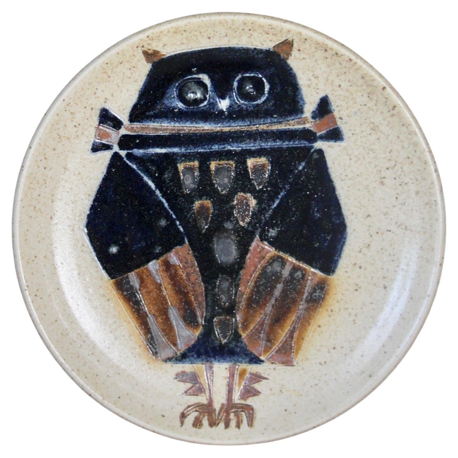 Wall Plate Ceramic by Les Argonautes Vallauris For Sale