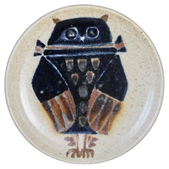 Retro Wall Plate Ceramic by Les Argonautes Vallauris