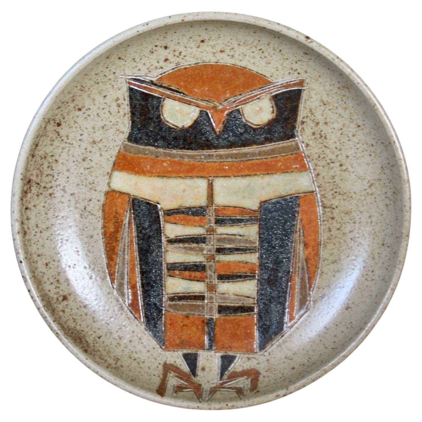 Wall Plate Ceramic by Les Argonautes Vallauris For Sale