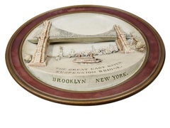 Placca da parete New York Brooklyn America storia statua della libertà, 3D, Maresch 1900