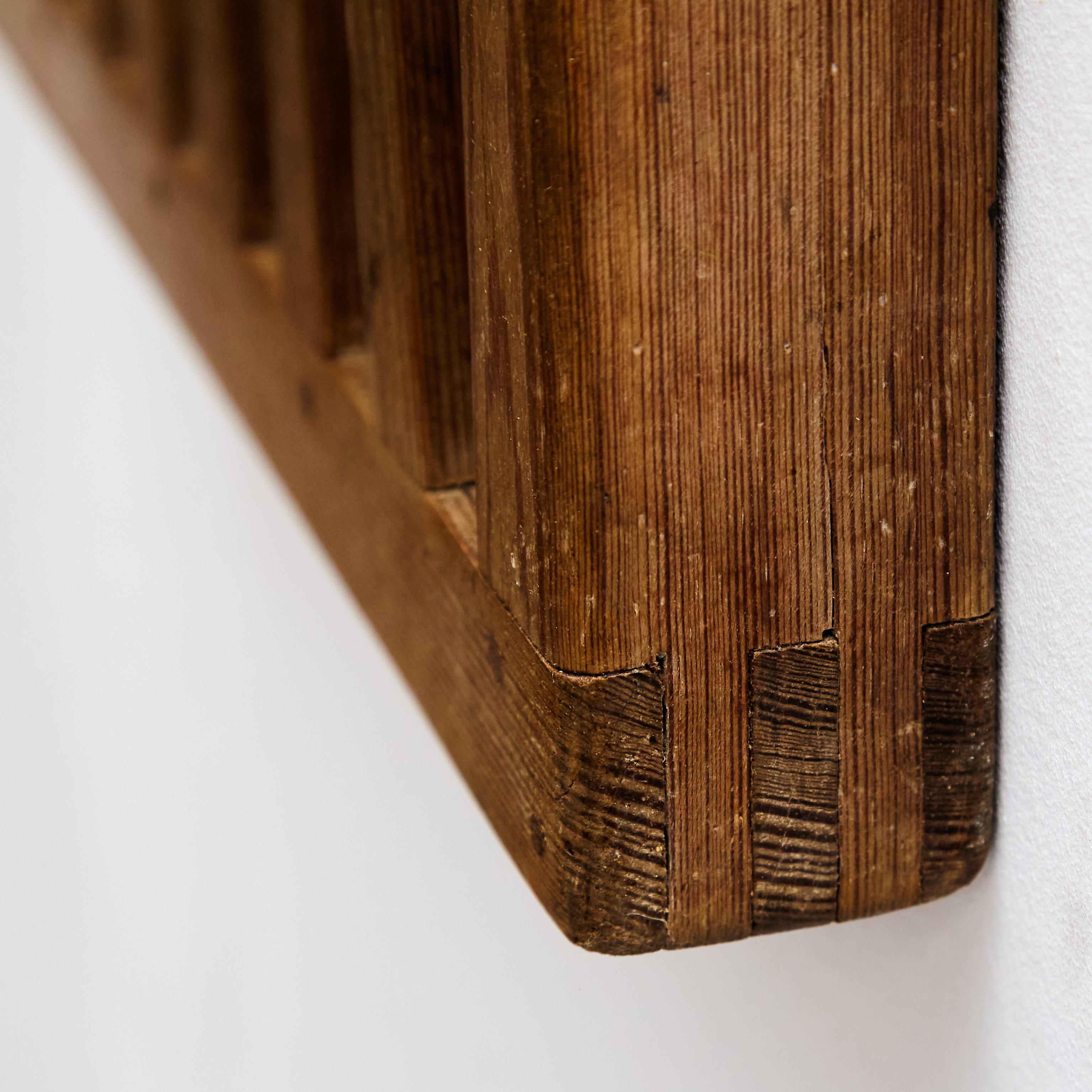 Metà XX secolo Decorazione razionalista a parete in legno, 1960 circa
