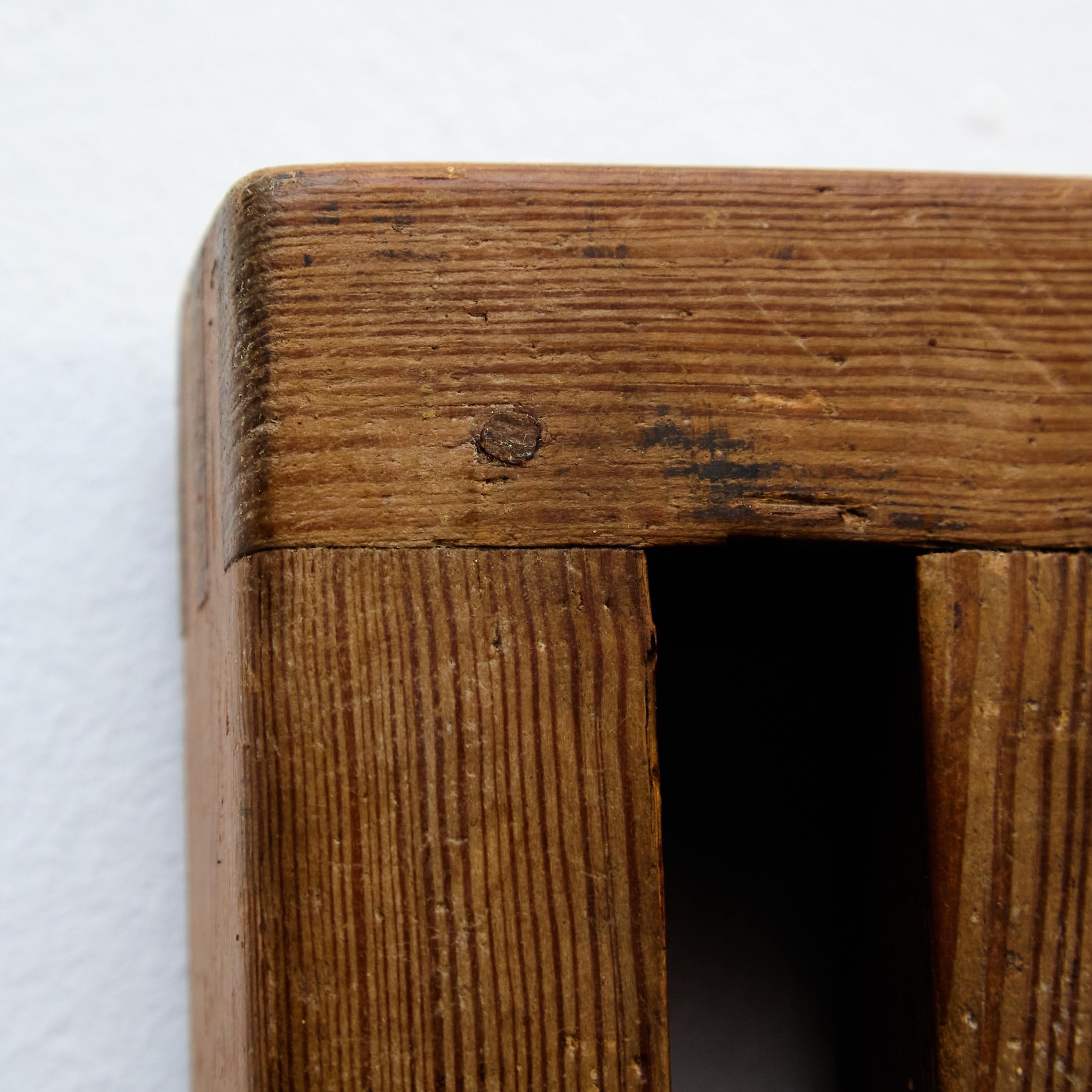 Wall Rationalist Wooden Decoration, circa 1960 For Sale 3