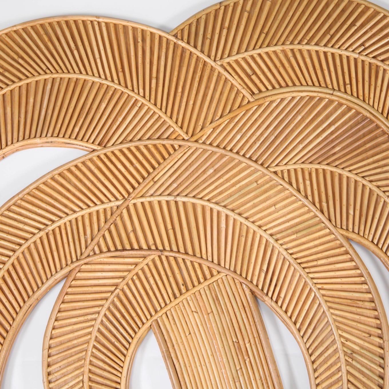 Rattan Scultura in rattan da parete in vendita