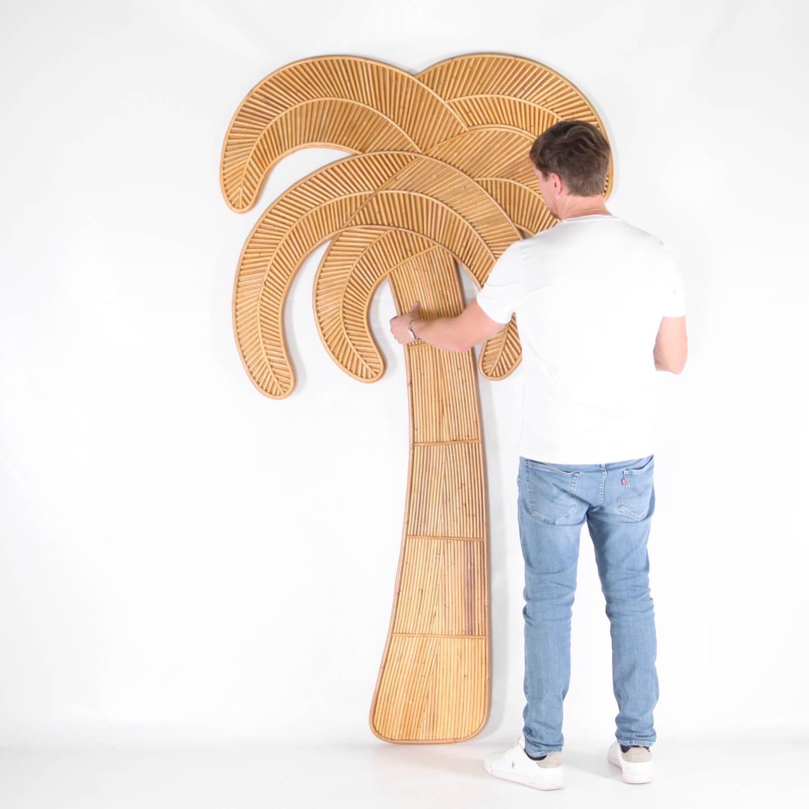 Scultura in rattan da parete in vendita 3