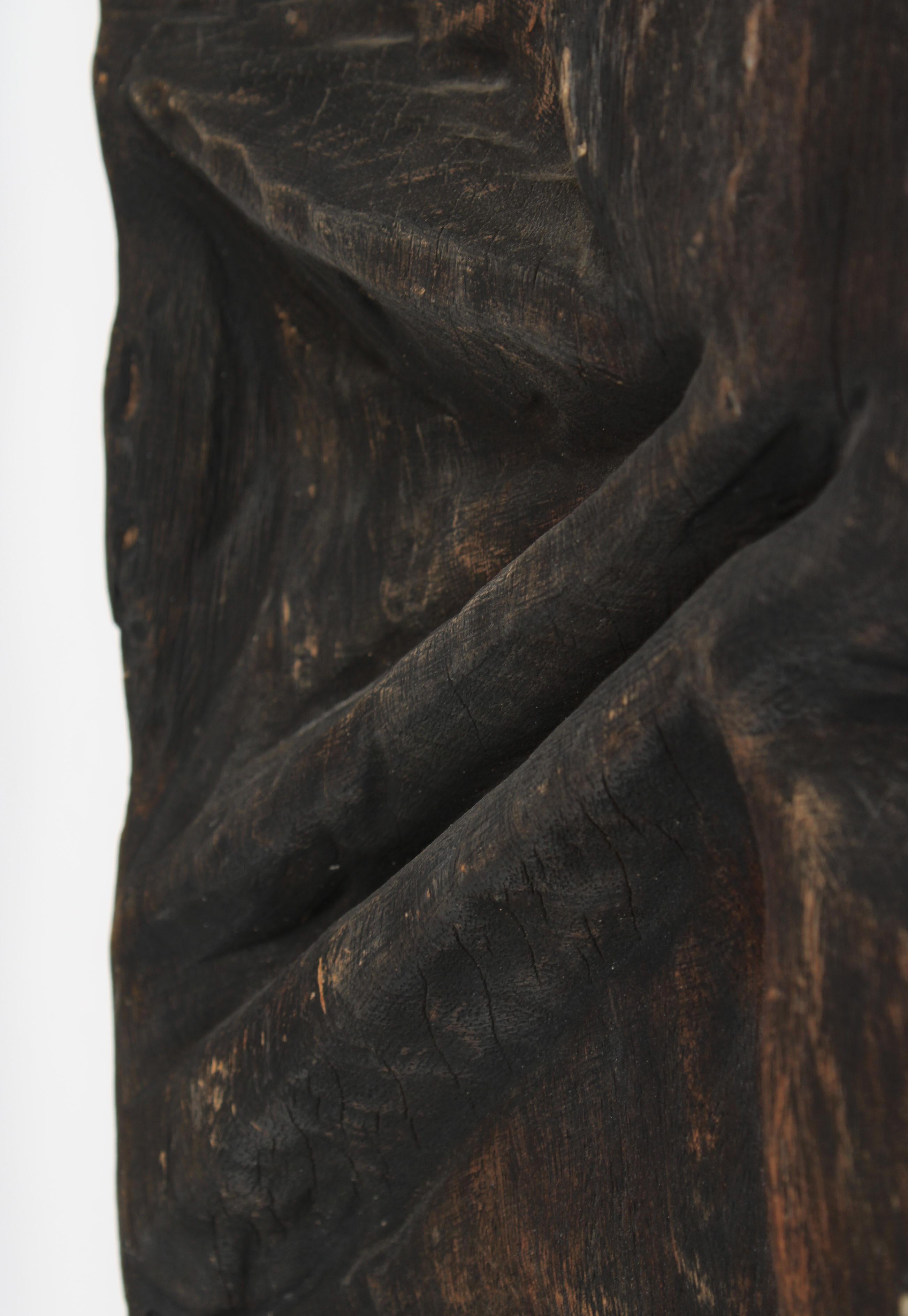 Modern Wall Relief Handmade by Svend Ritter in Dark Stained Wood, 1976, Denmark For Sale