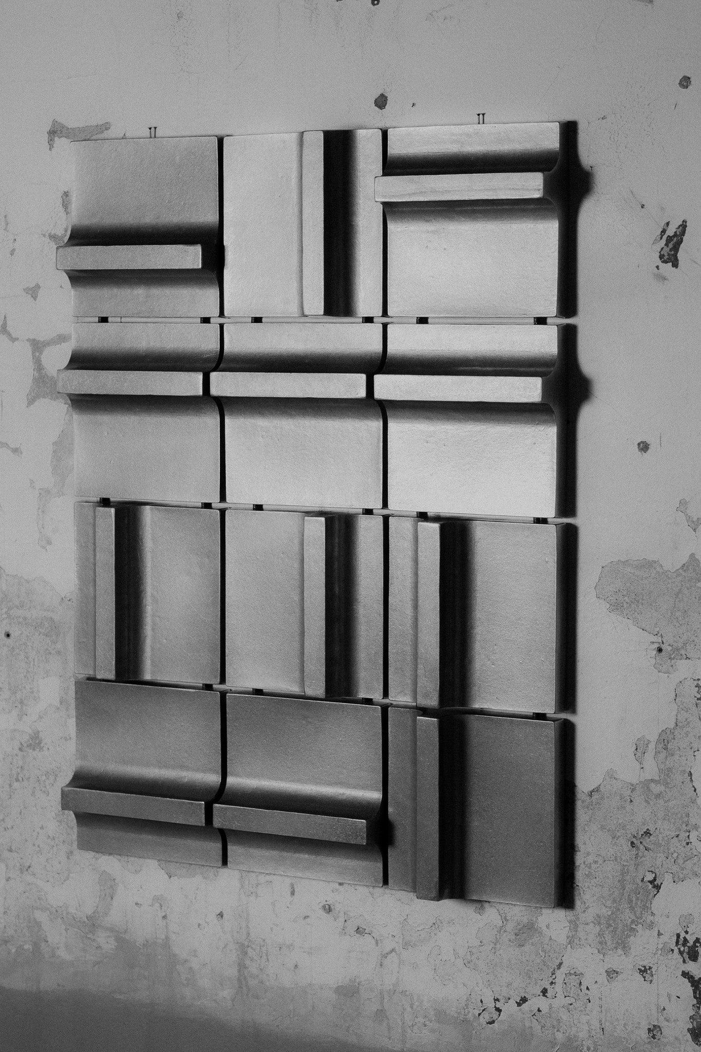 Aluminum Wall Relief Study 290 by Henry Wilson For Sale