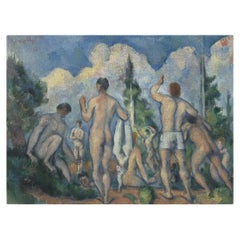 Wall Reproduction of the Painting "Les Grandes Baigneuses" by the Renowned Paint