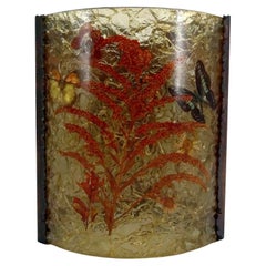 Wall Sconce by the Potiers d'Accolay in Copper and Fractal Resin, France, 1970