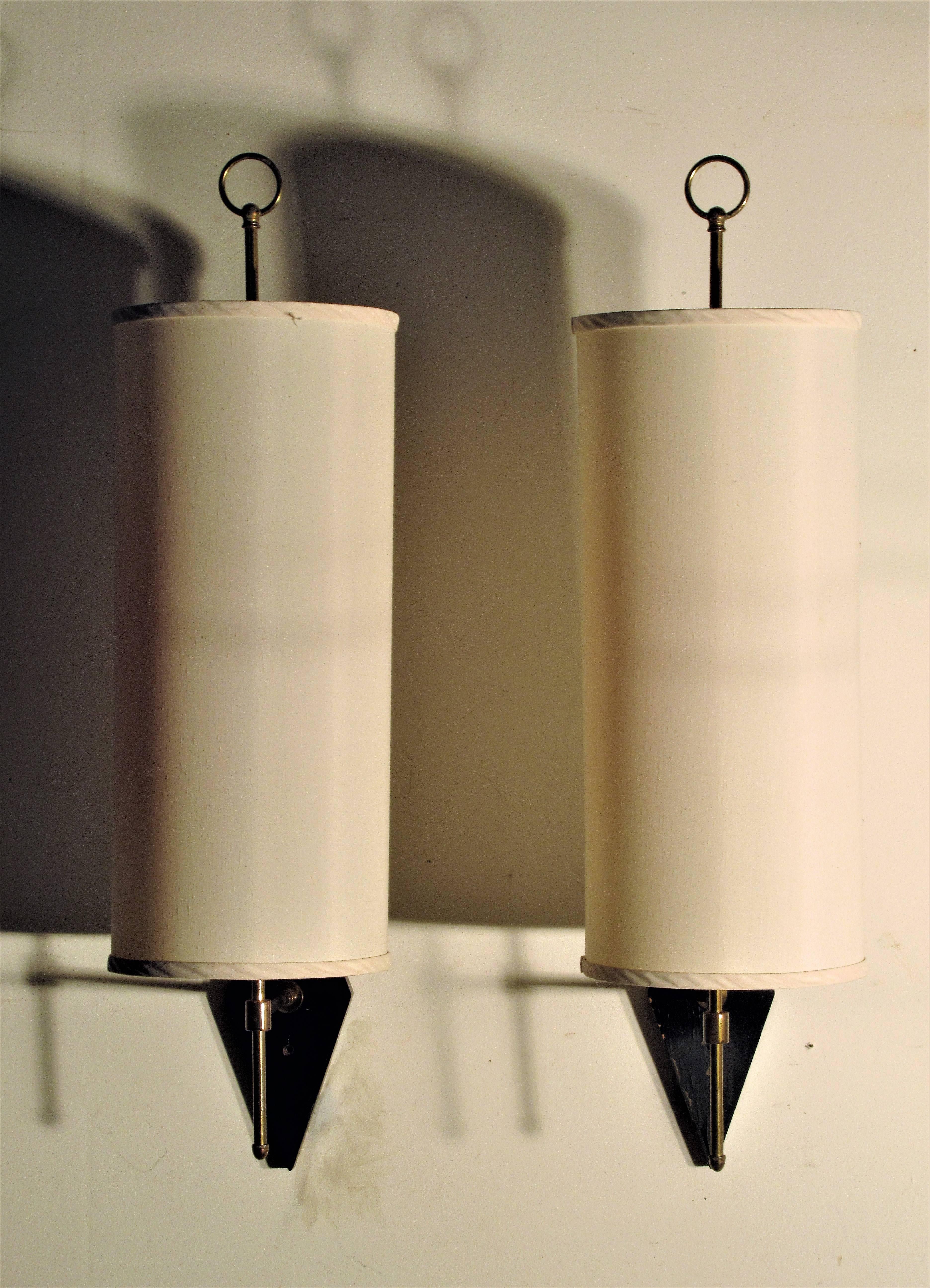 Hollywood Regency  Wall Sconce Lamps in the Style of Tommi Parzinger
