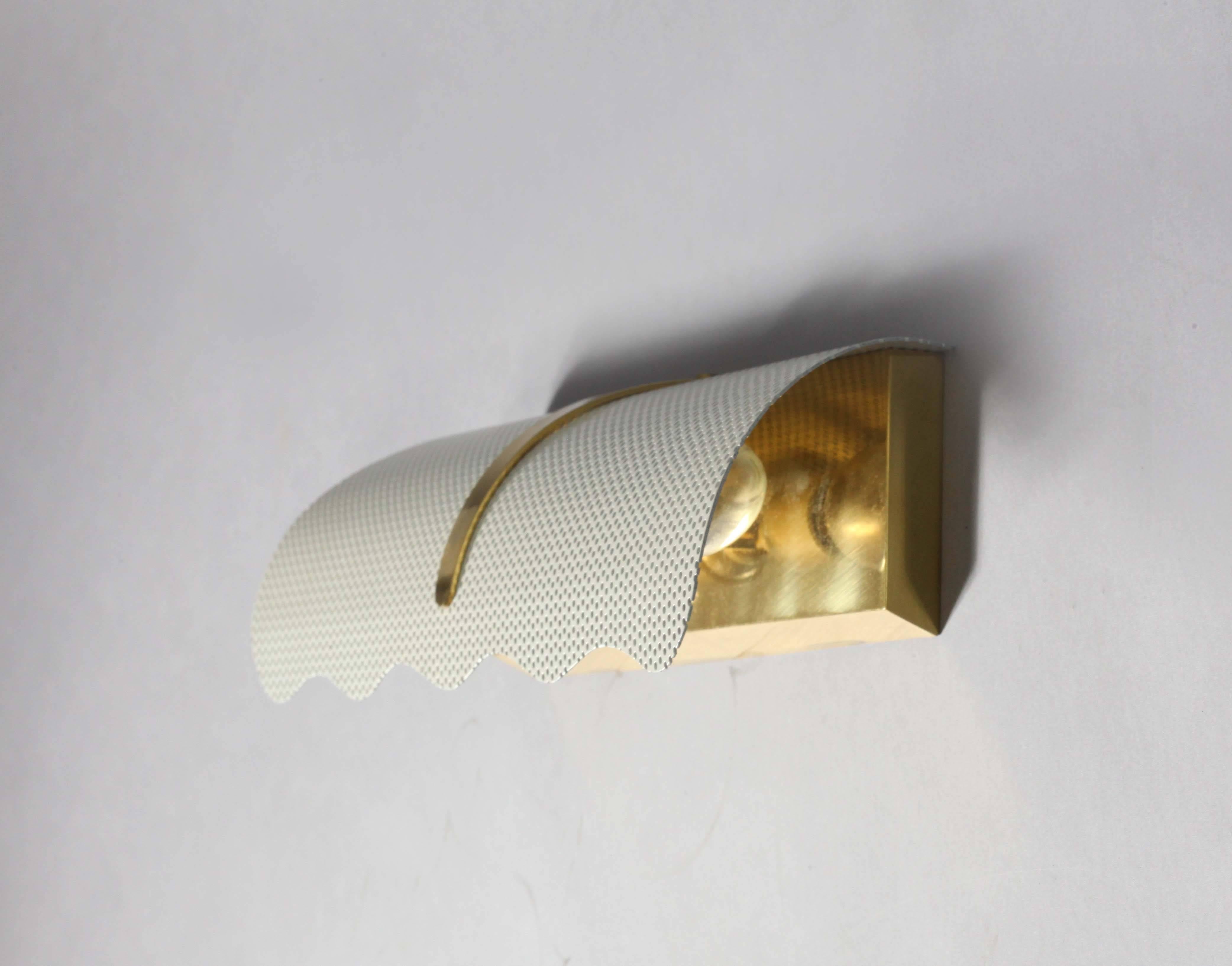 wall scounce,
Rupert Nikoll,
Vienna 1950.
brass, two bulb cockets E 14