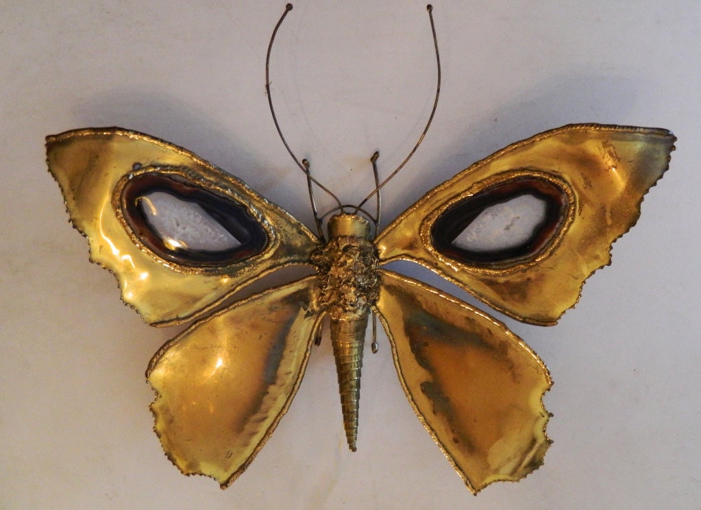 Wall Sconce or Sculpture Butterfly by Honoré In Excellent Condition In Miami, FL