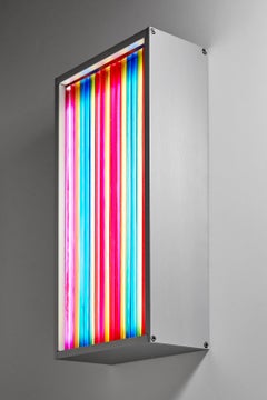 Colorful Contemporary Glass & Aluminum LED Wall Sconce Light