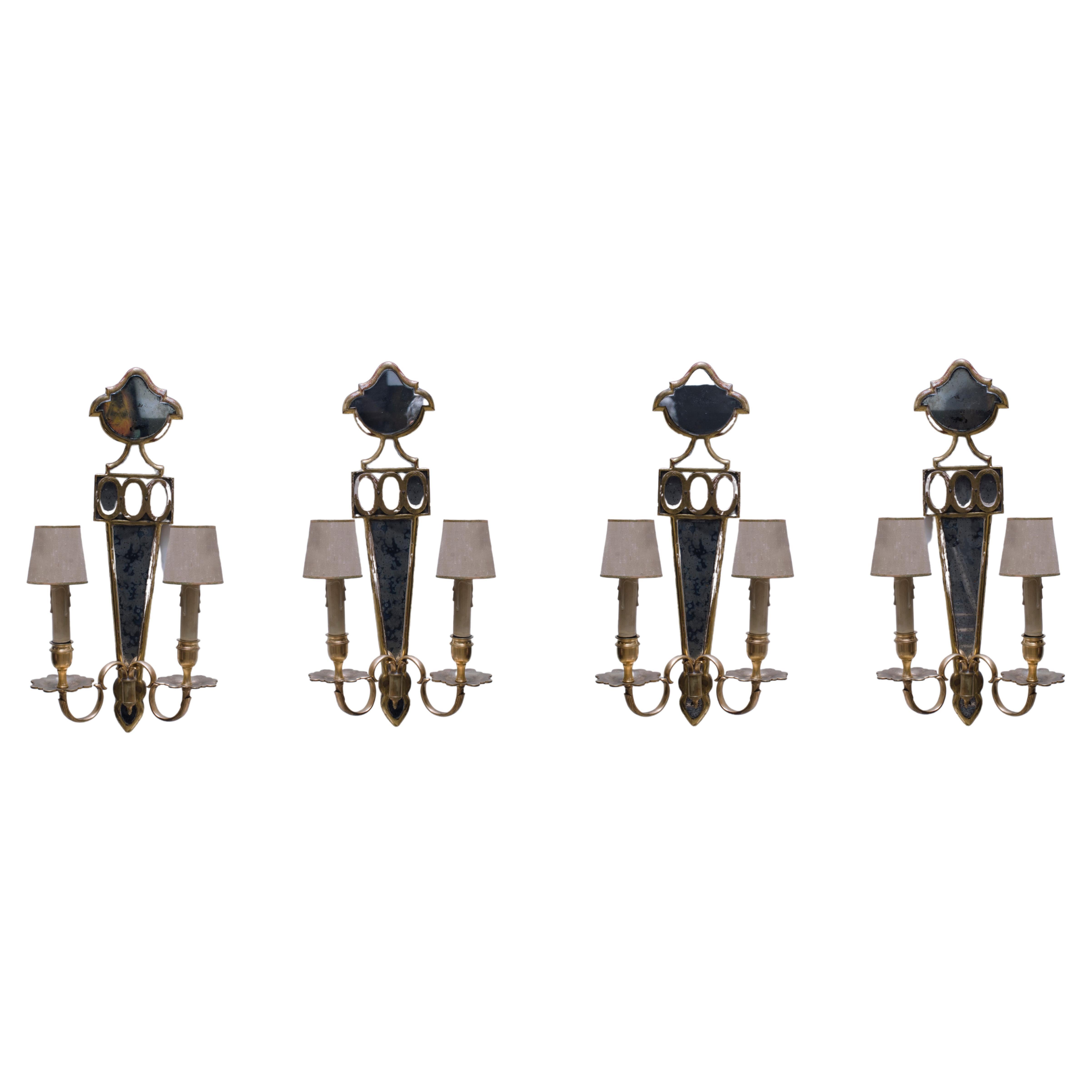 Wall Sconces by Maison Jansen For Sale
