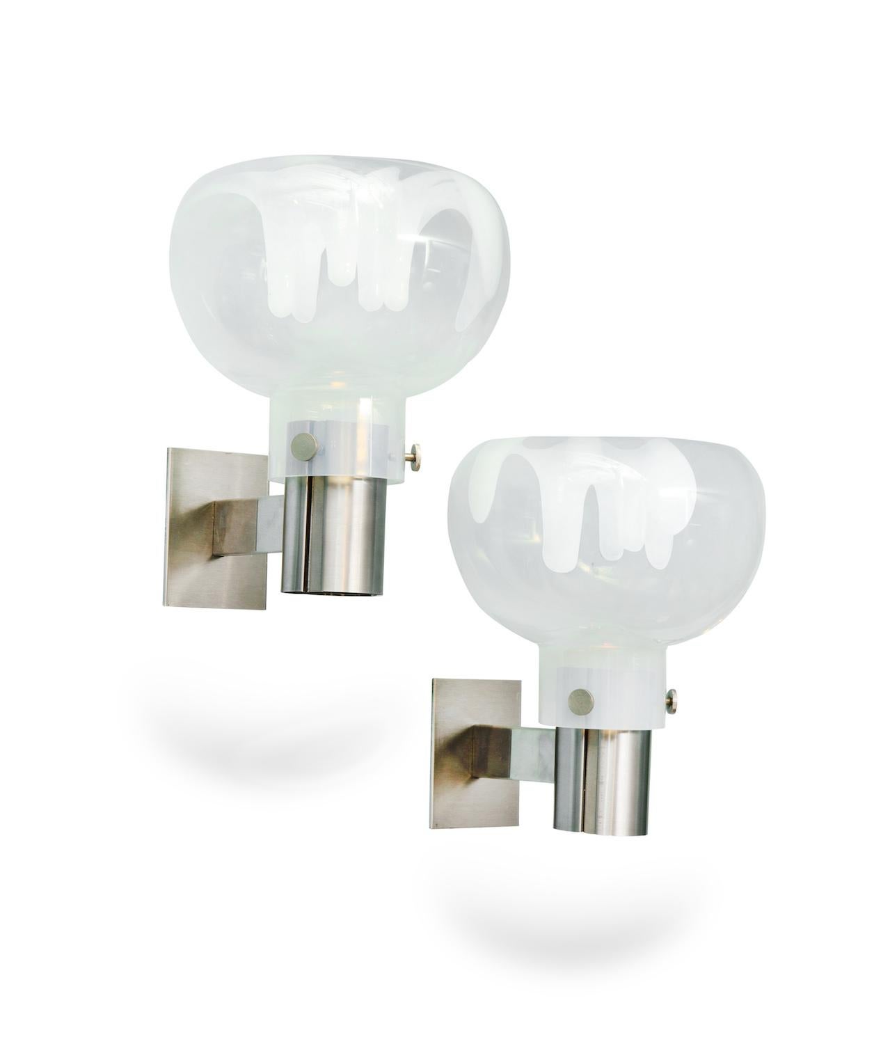 Mid-Century Modern Wall Sconces by Tony Zuccheri for VeArt For Sale