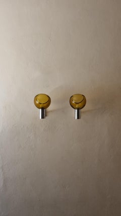 Wandleuchten, entworfen von Flavio Poli für Seguso 1960er Jahre