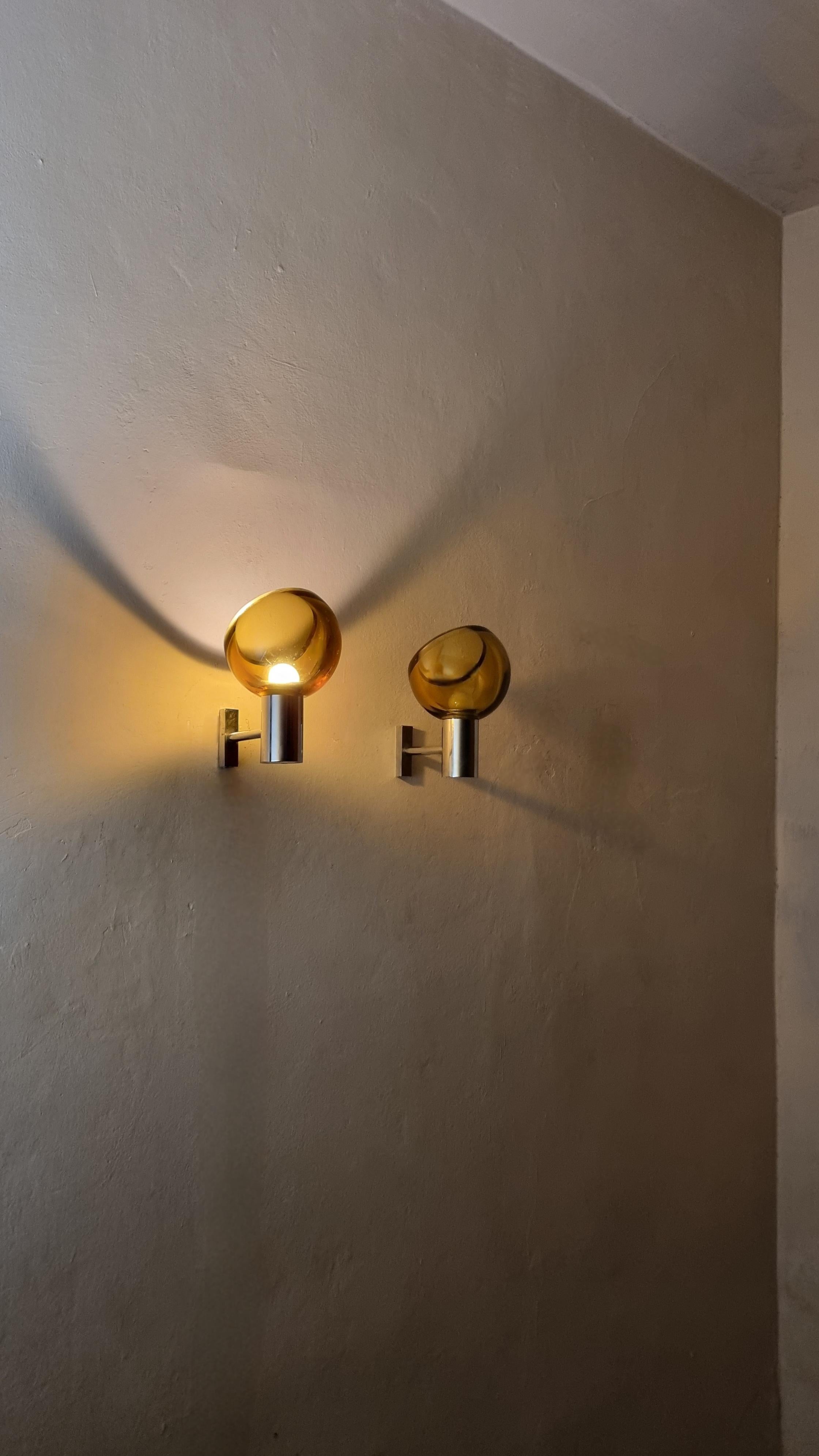Apliques de pared diseñados por Flavio Poli para Seguso años 60 Moderno de mediados de siglo en venta