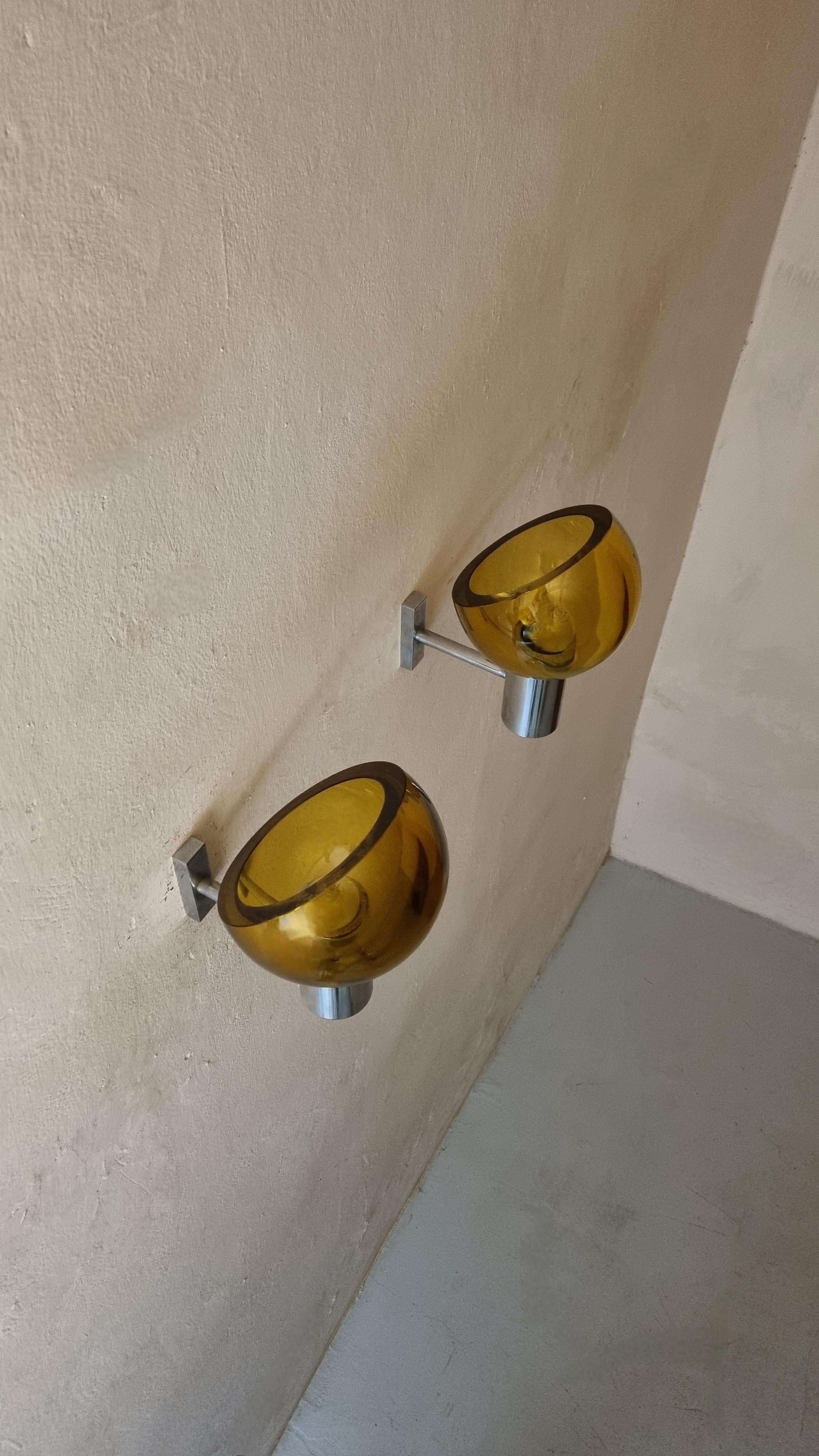 Apliques de pared diseñados por Flavio Poli para Seguso años 60 Italian en venta