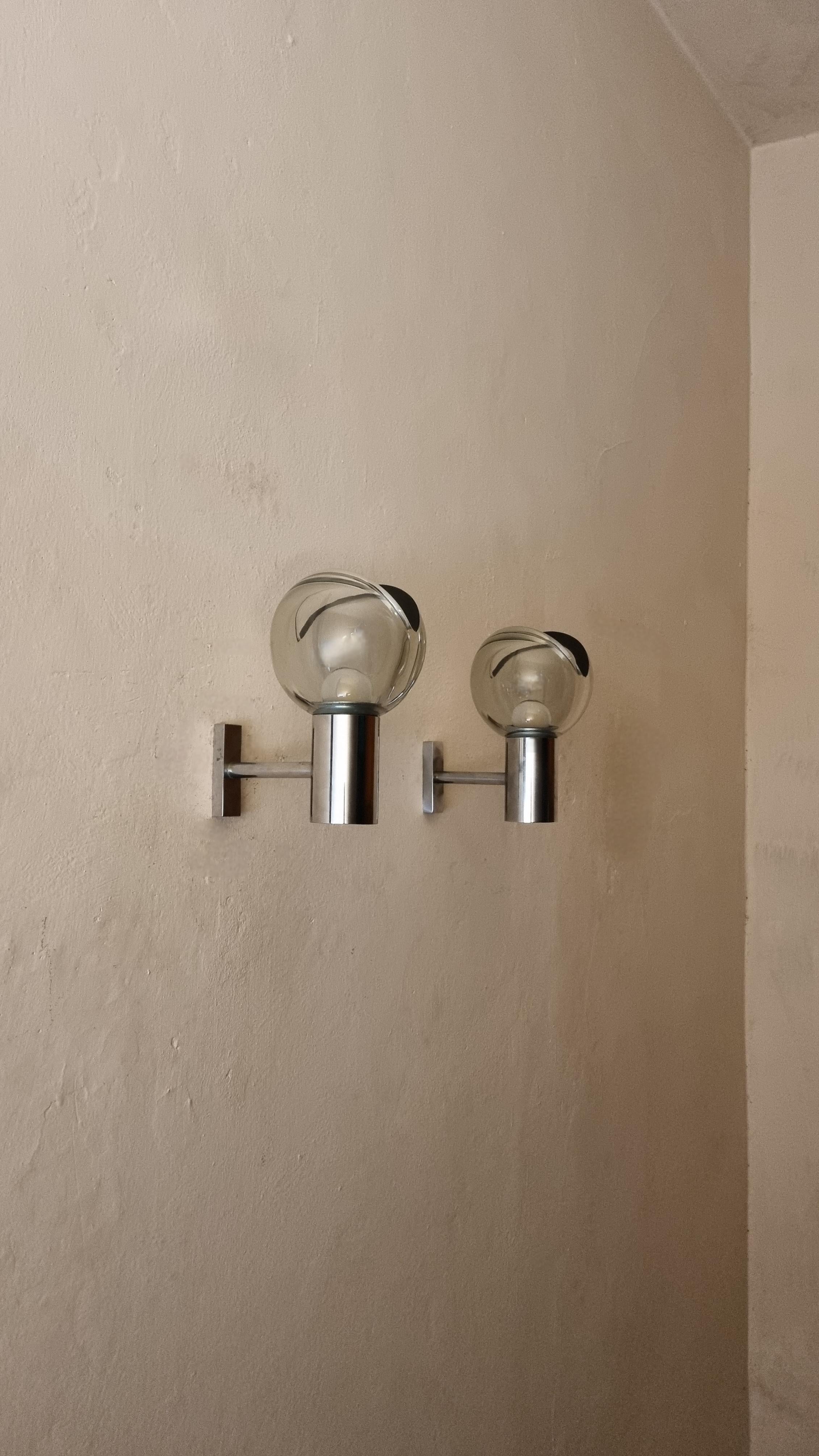 Apliques de pared diseñados por Flavio Poli para Seguso años 60 en Bueno estado para la venta en Arezzo, Italy