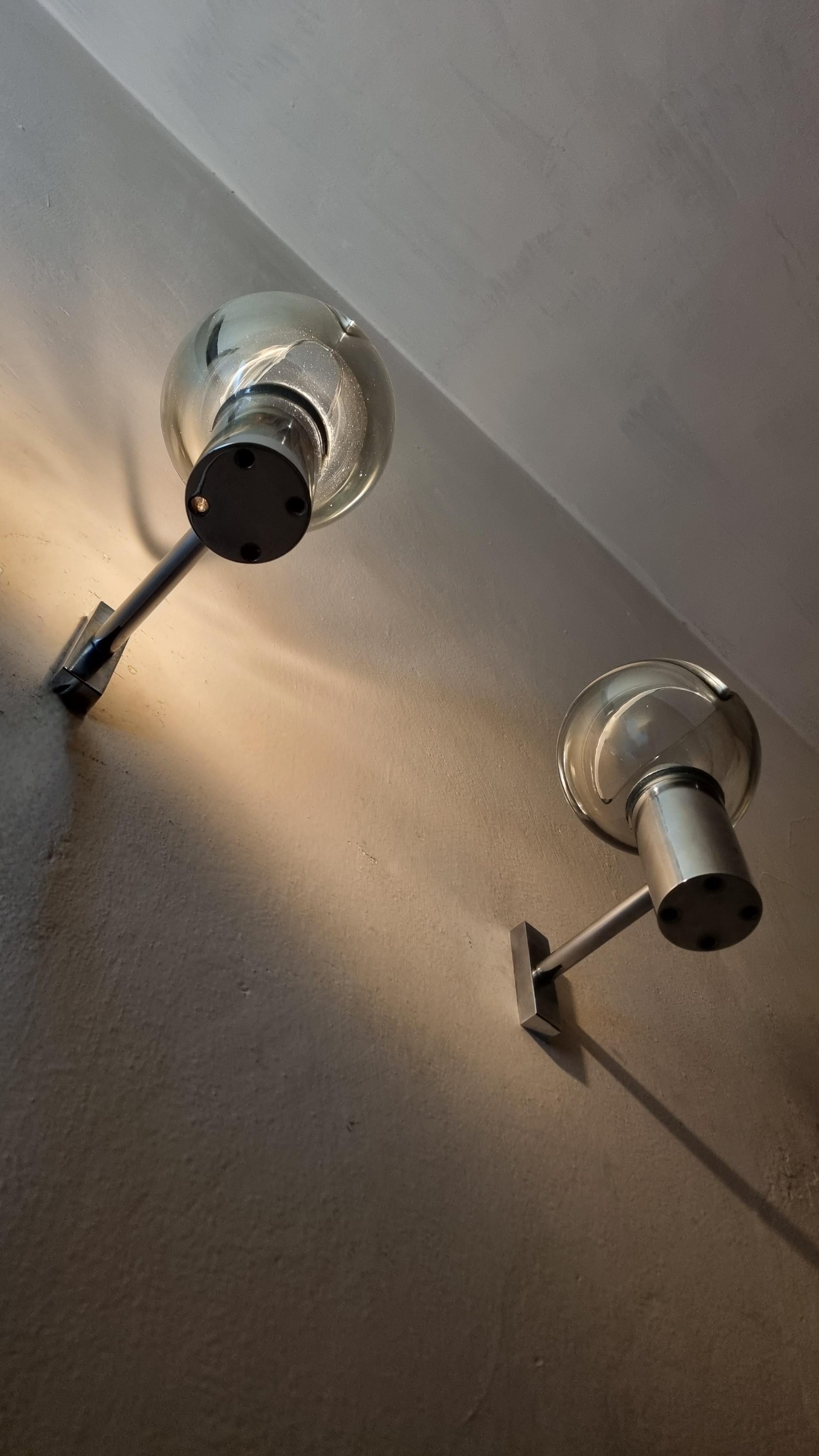 Apliques de pared diseñados por Flavio Poli para Seguso años 60 en venta 2