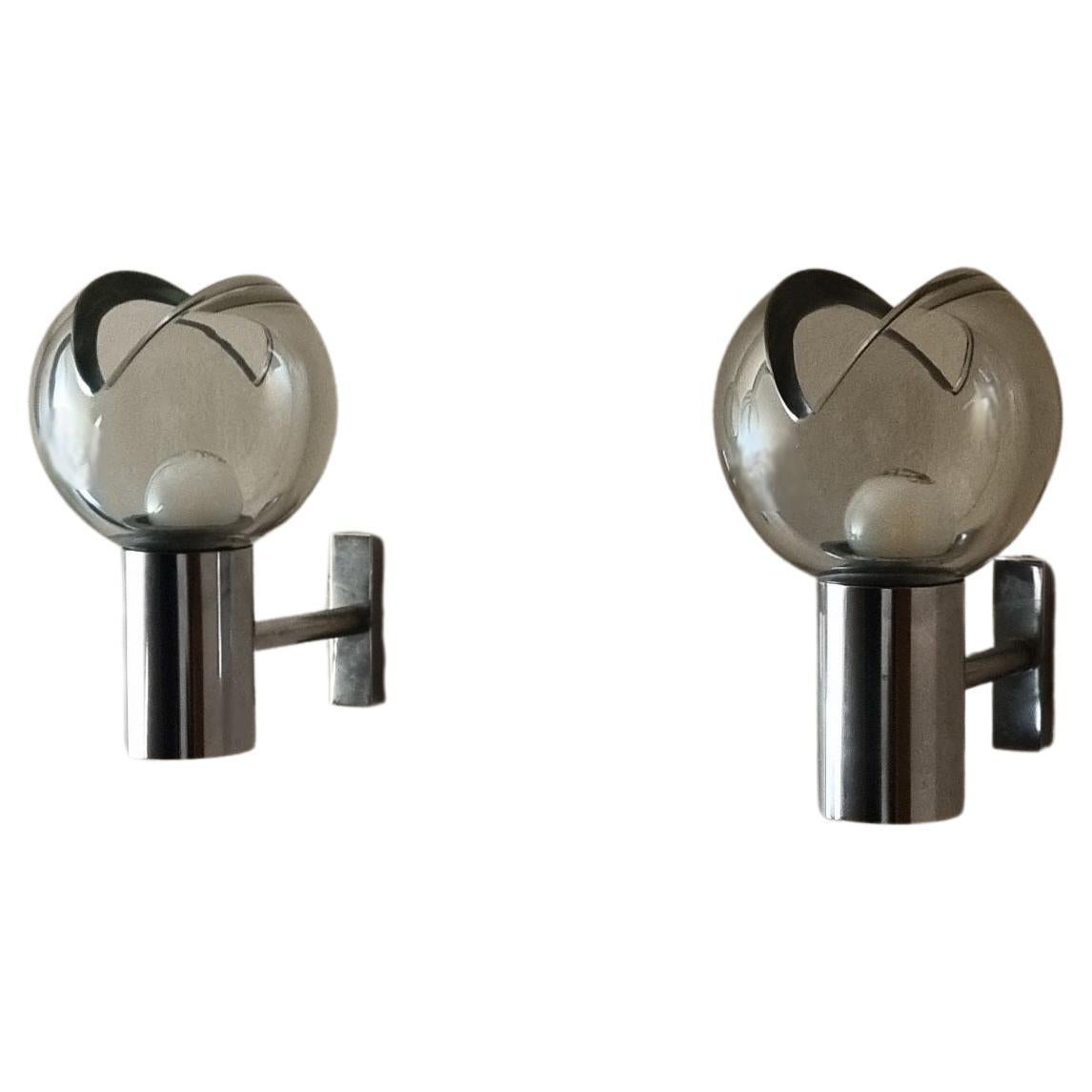 Wall sconces designed by Flavio Poli for Seguso 1960s