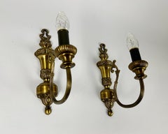Wall Sconces In Classic Style Double Arm in Bronze Vintage Set 2