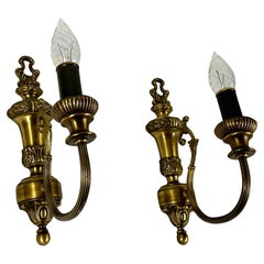 Wall Sconces In Classic Style Double Arm in Bronze Vintage Set 2