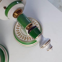 Wall Sconces in Porcelain Guiled Age Style
