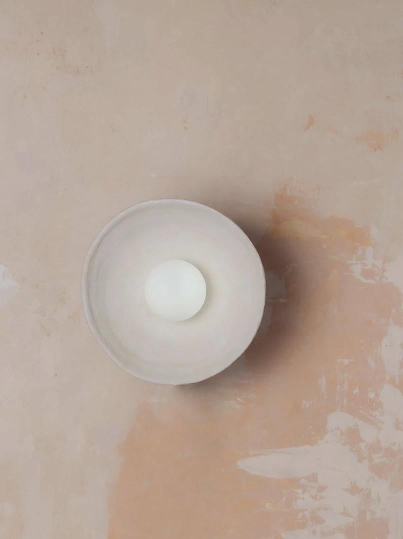 Wandleuchter Keramik modern Keramik Lampe Beleuchtung hängend rund handgefertigt im Angebot 7