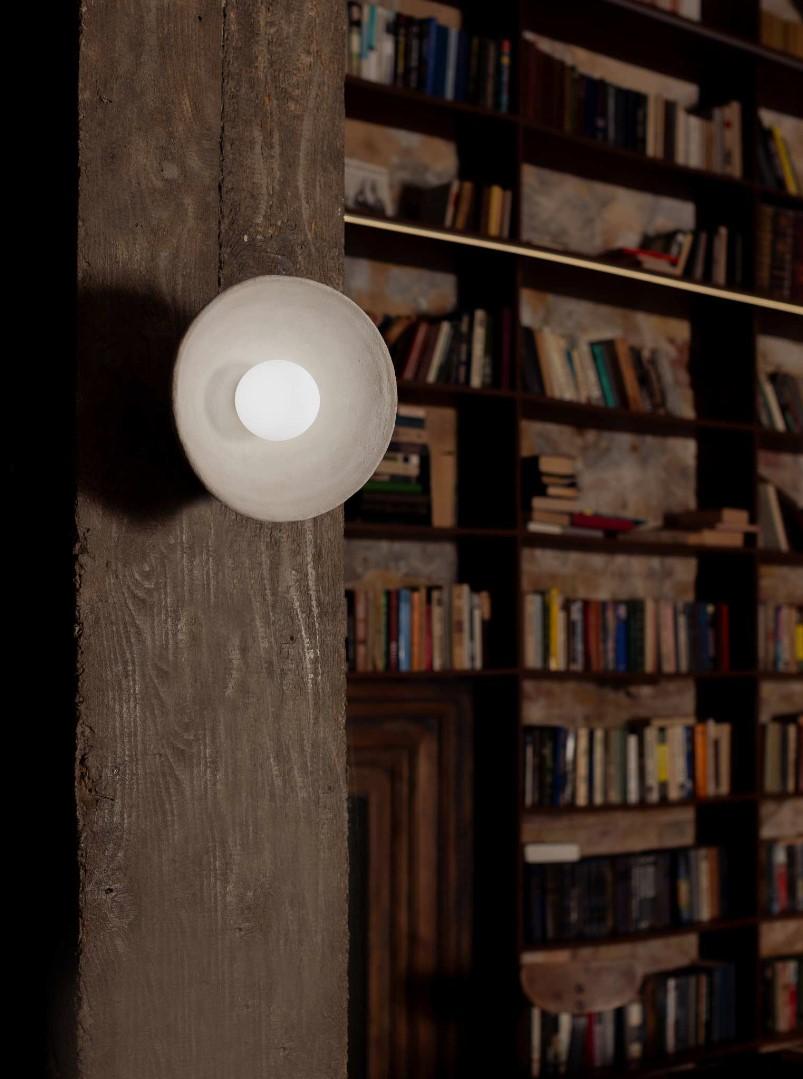 Wandleuchter Keramik modern Keramik Lampe Beleuchtung hängend rund handgefertigt (Minimalistisch) im Angebot