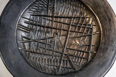 Wall Sculptural Ceramic Plate by Arnaldo Pomodoro