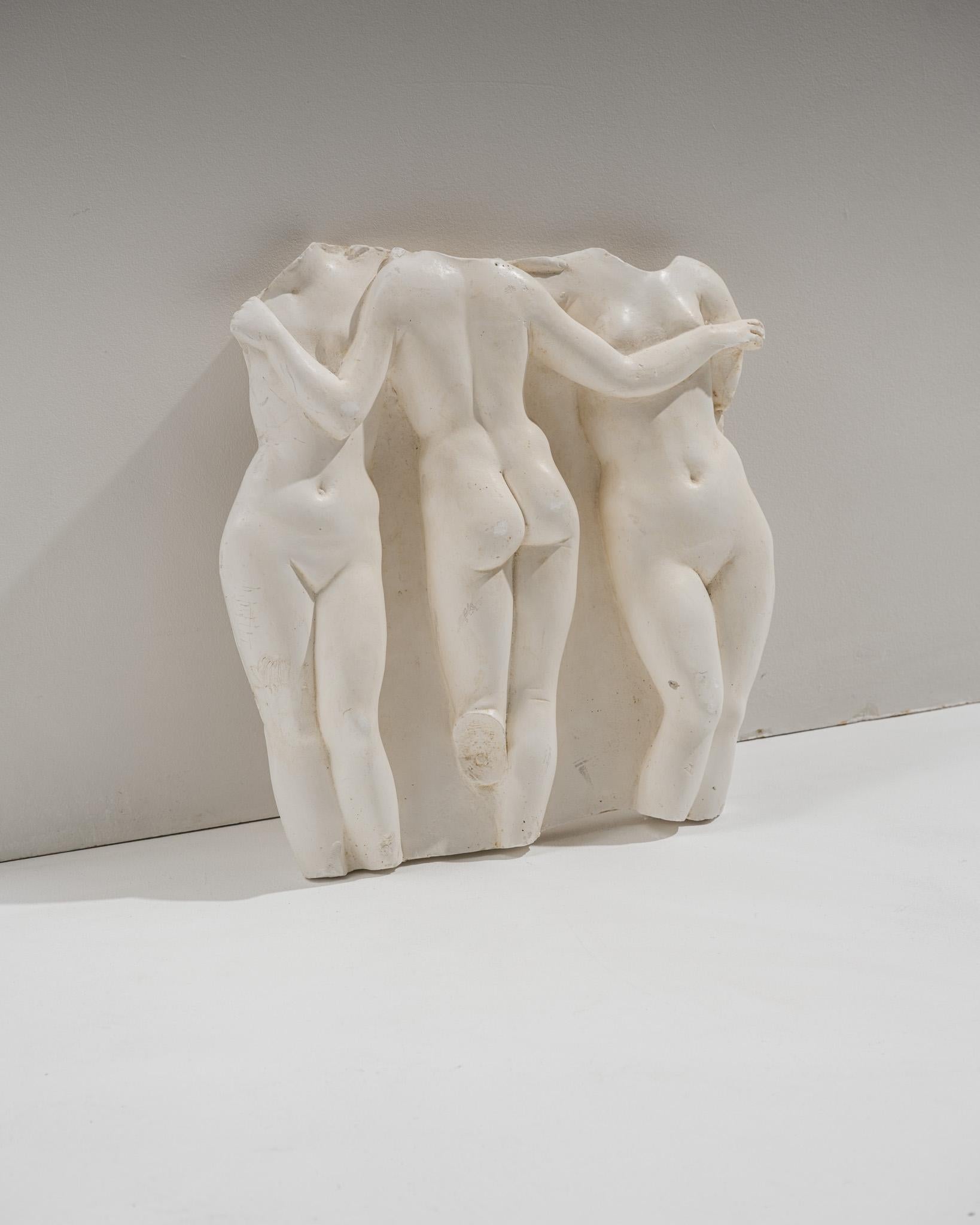 Wall sculpture bas-relief the three graces, 2000s For Sale 6