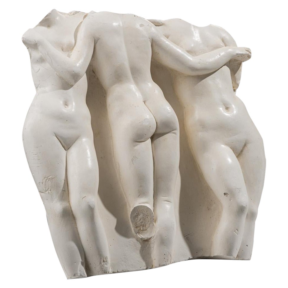 Wall sculpture bas-relief the three graces, 2000s For Sale