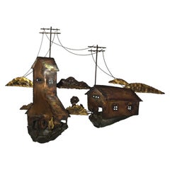 Wall Sculpture, Brass, 1970s, Canada