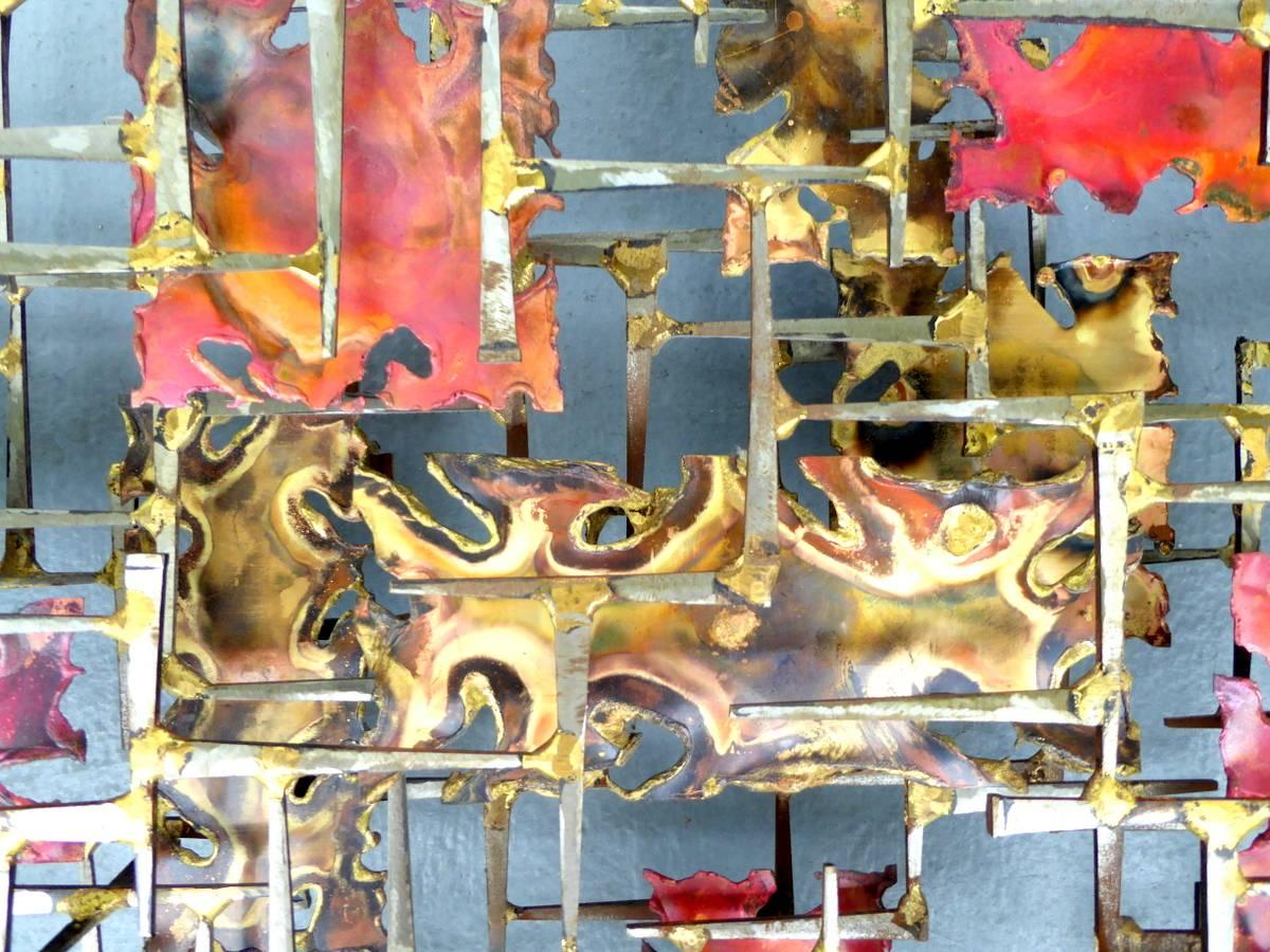 Patinated Wall Sculpture by William and Bruce Friedle For Sale