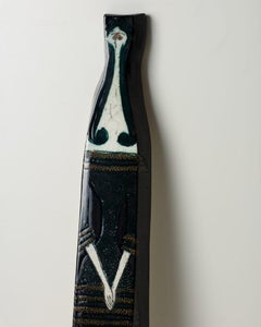 Scultura da parete disegnata da Birger Kaipiainen per Arabia, Finlandia, anni '60