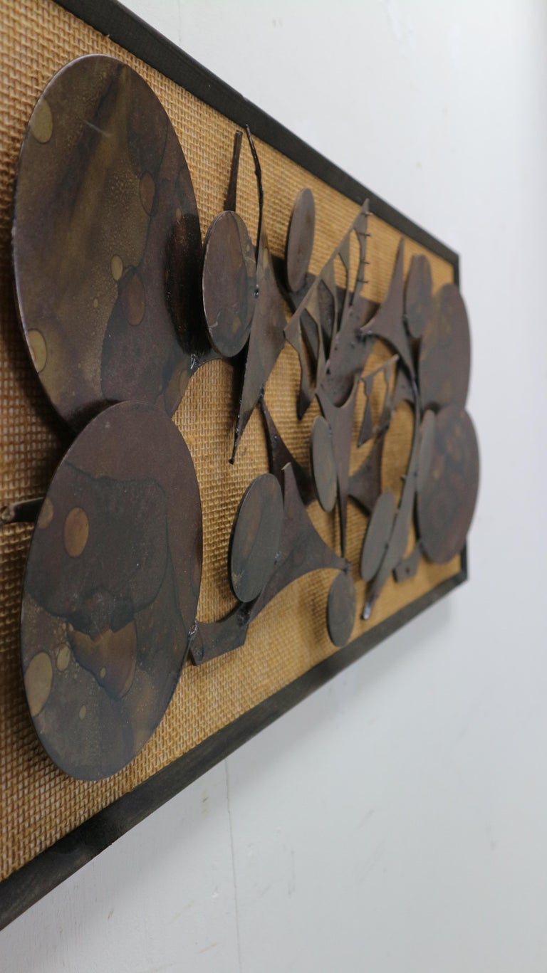 Wall Sculpture in Metal by Henrik Horst, Denmark, 1970s at 1stDibs metal wall sculpture