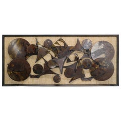 Wall Sculpture in Metal by Henrik Horst, Denmark, 1970s