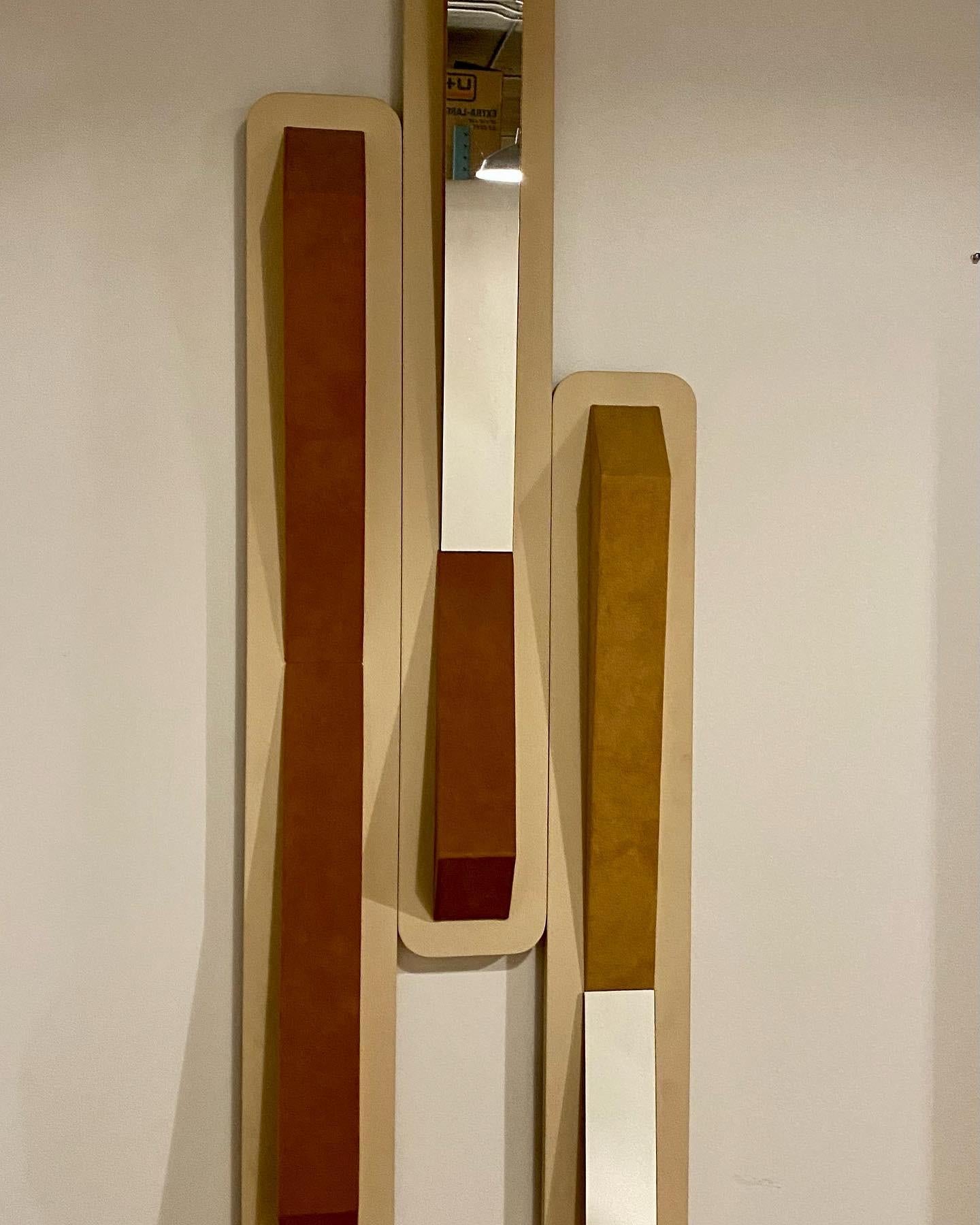 Wall Sculpture Mirror by Steven L. Winer In Good Condition In Chicago, IL