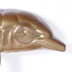 Wall Sculpture of a Dolphin