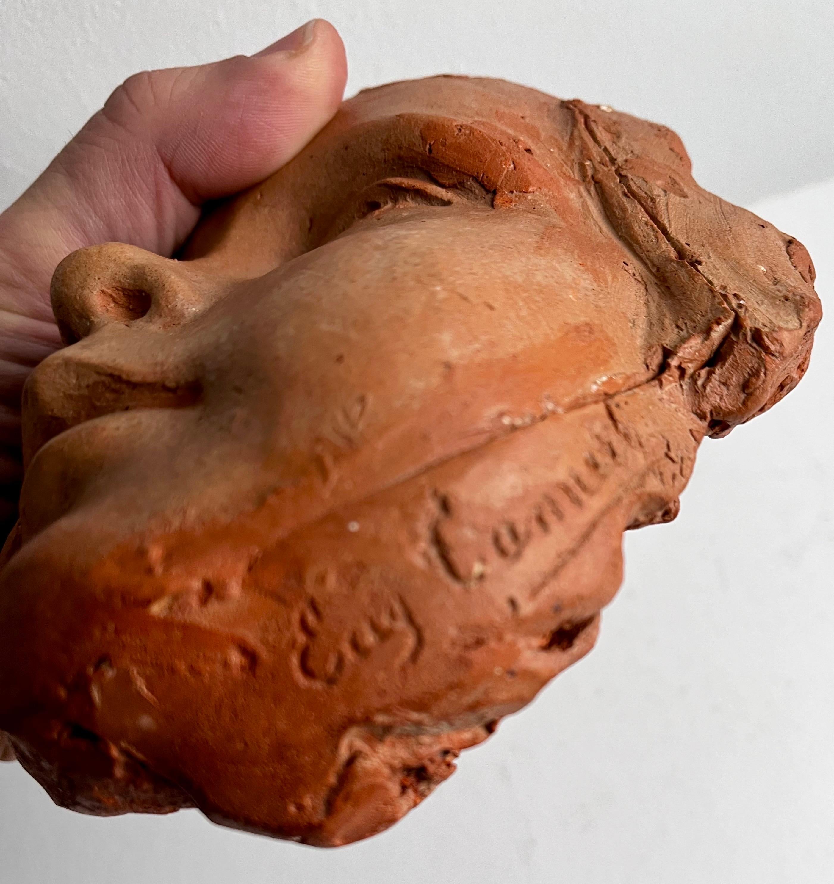 Scultura da parete con volto di bambino dell'artista Eugene Canneel, Belgio in vendita 2