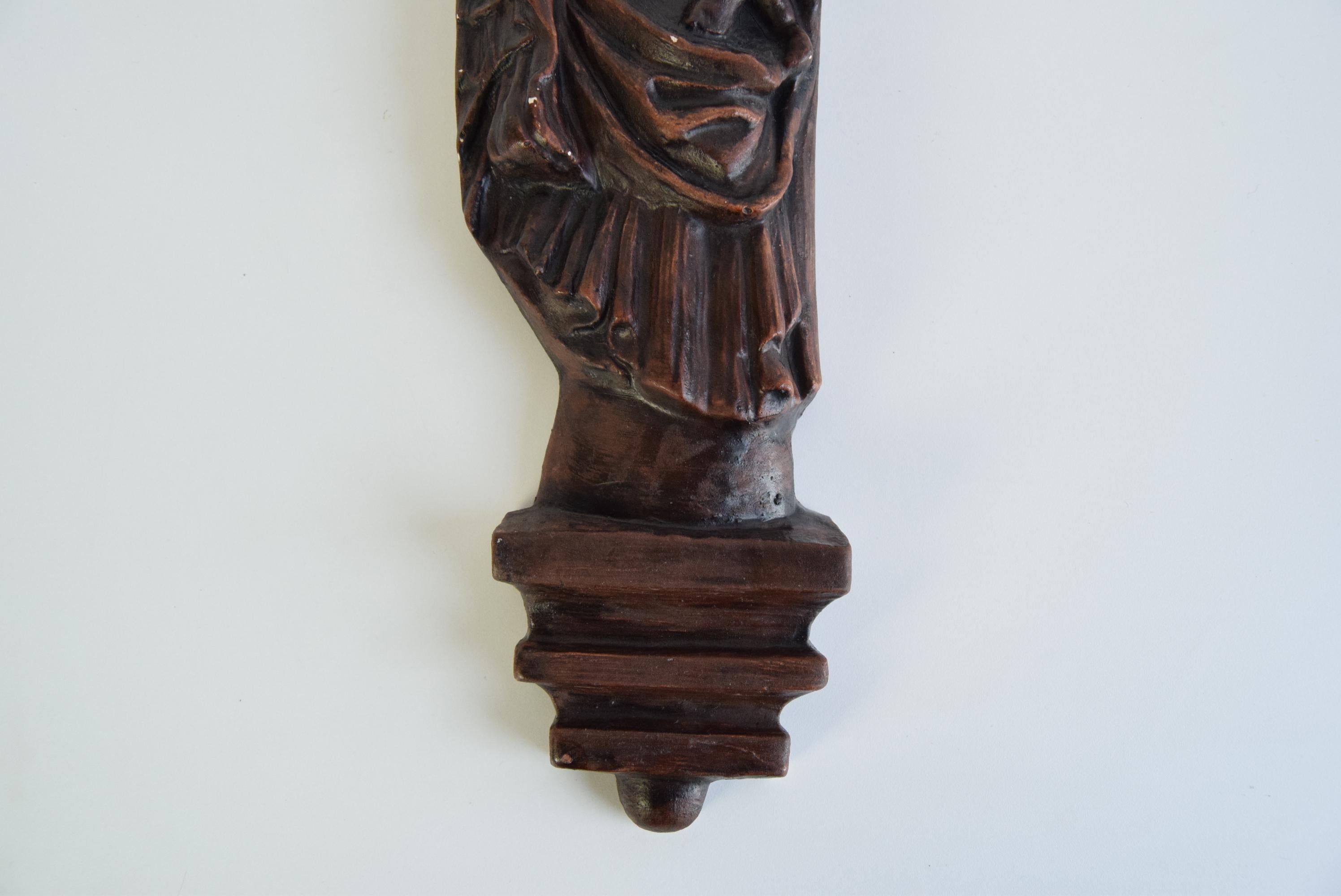 Ceco Scultura murale della Madonna con Bambino, 1930 circa in vendita