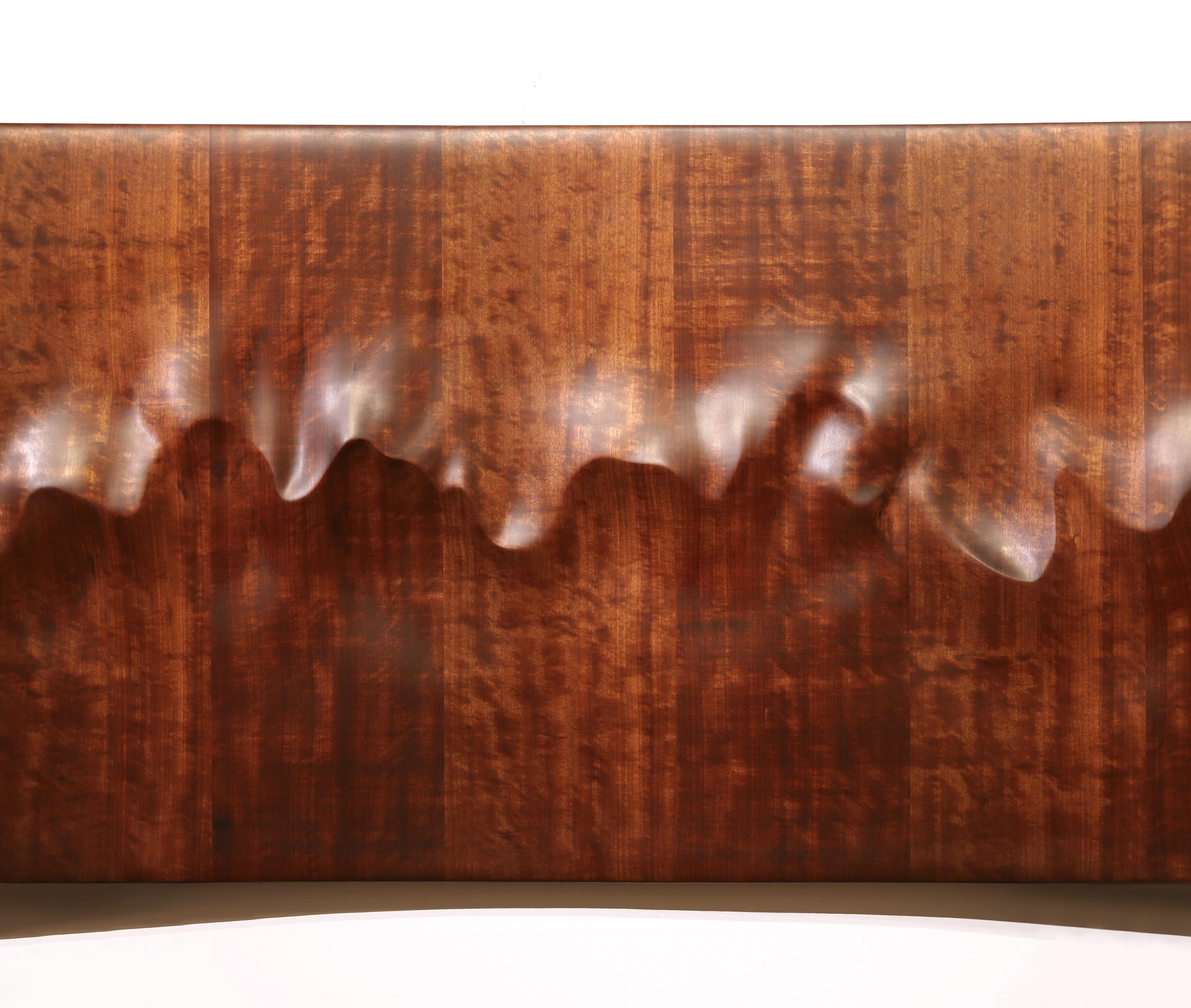Korean Wall Sculpture, Wooden 'Sahara and Pacific' by Soo Joo For Sale