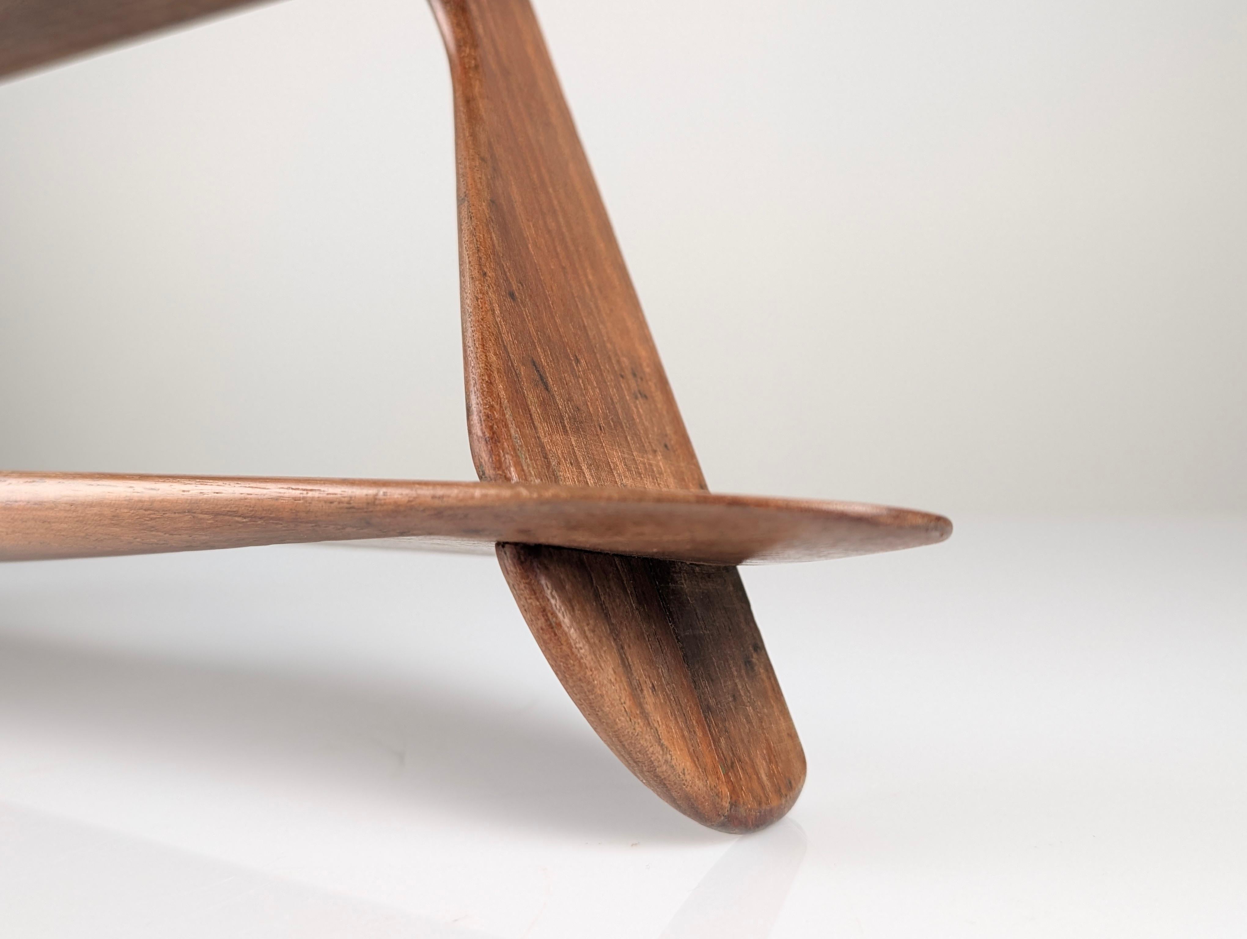 Wall Shelf Attributed to Peder Moos, Denmark, 1950s For Sale 6