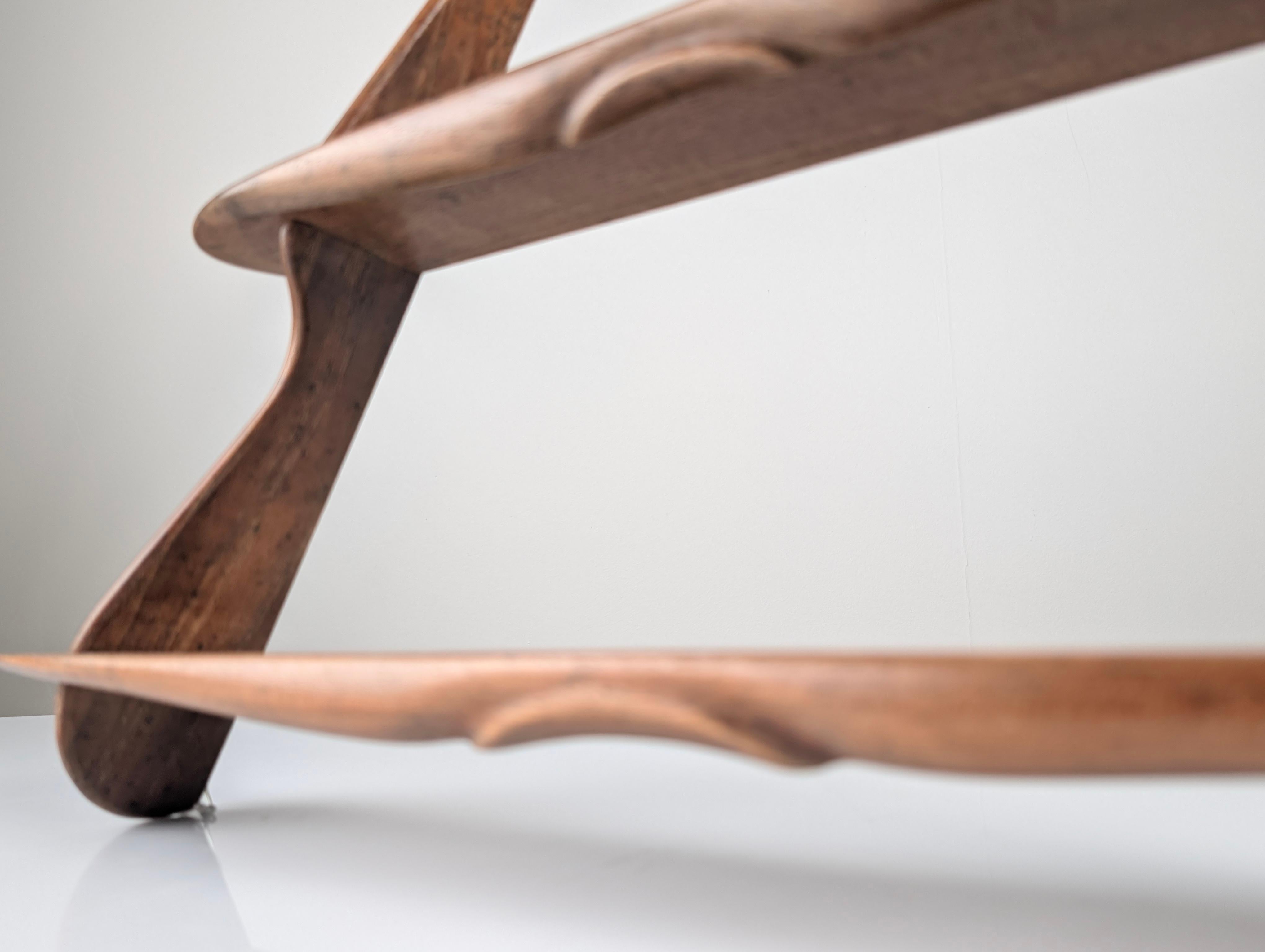 Wall Shelf Attributed to Peder Moos, Denmark, 1950s For Sale 7